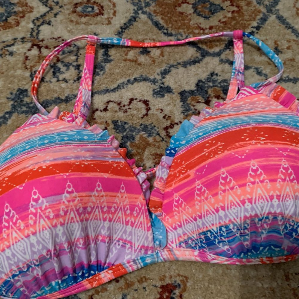 NWT RED CAMEL BIKINI PADDED TOP SZ XL